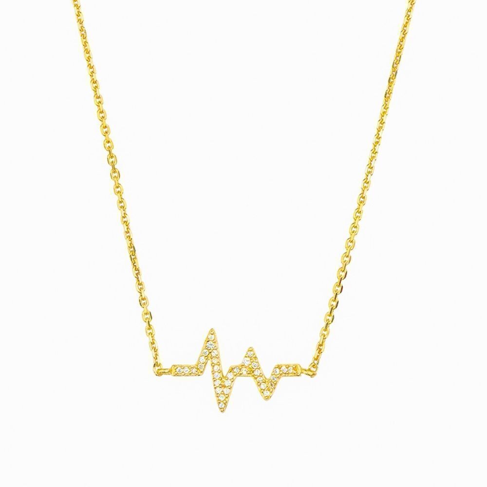 Sara Blaine/eSBe Gold Heartbeat Necklace